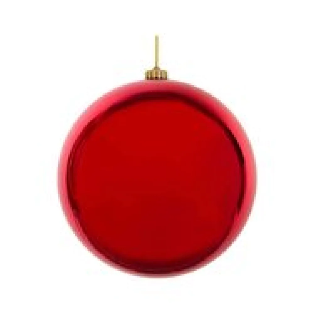 Weihnachtskugeln Christbaumkugeln XL aus Kunststoff rot O20cm, 1 Stk.