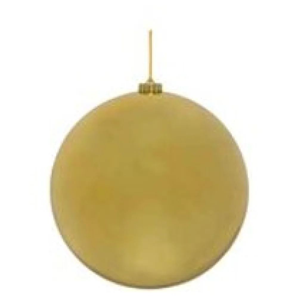 Weihnachtskugeln Christbaumkugeln XL aus Kunststoff gold, O15cm, 1 Stk. – Bild 3