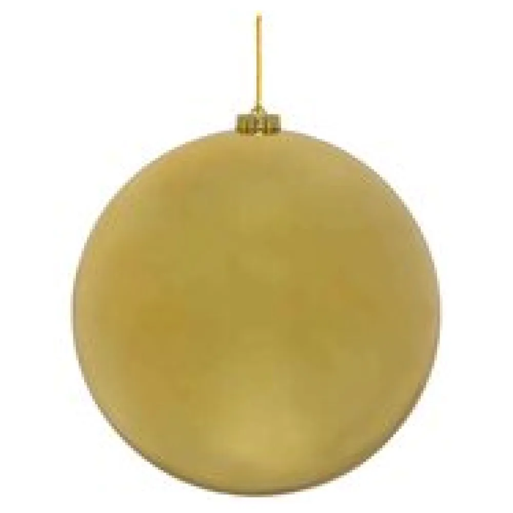 Weihnachtskugeln Christbaumkugeln XXL aus Kunststoff gold, O25cm, 1 Stk.