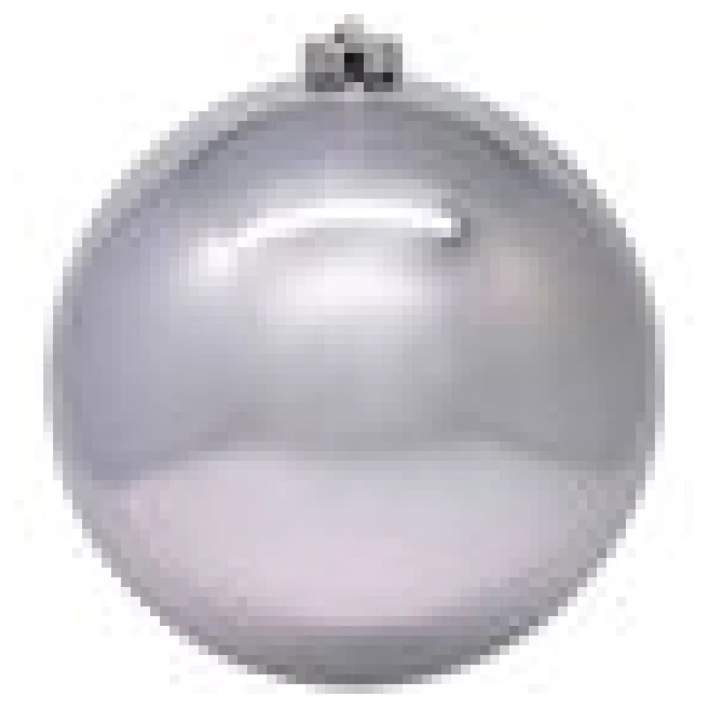 Weihnachtskugeln Christbaumkugeln XXL aus Kunststoff silber, O25cm, 1 Stk. – Bild 4
