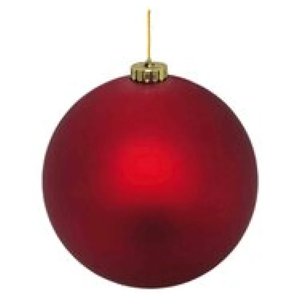 Weihnachtskugeln Christbaumkugeln XXL aus Kunststoff rot matt, O25cm, 1 Stk.