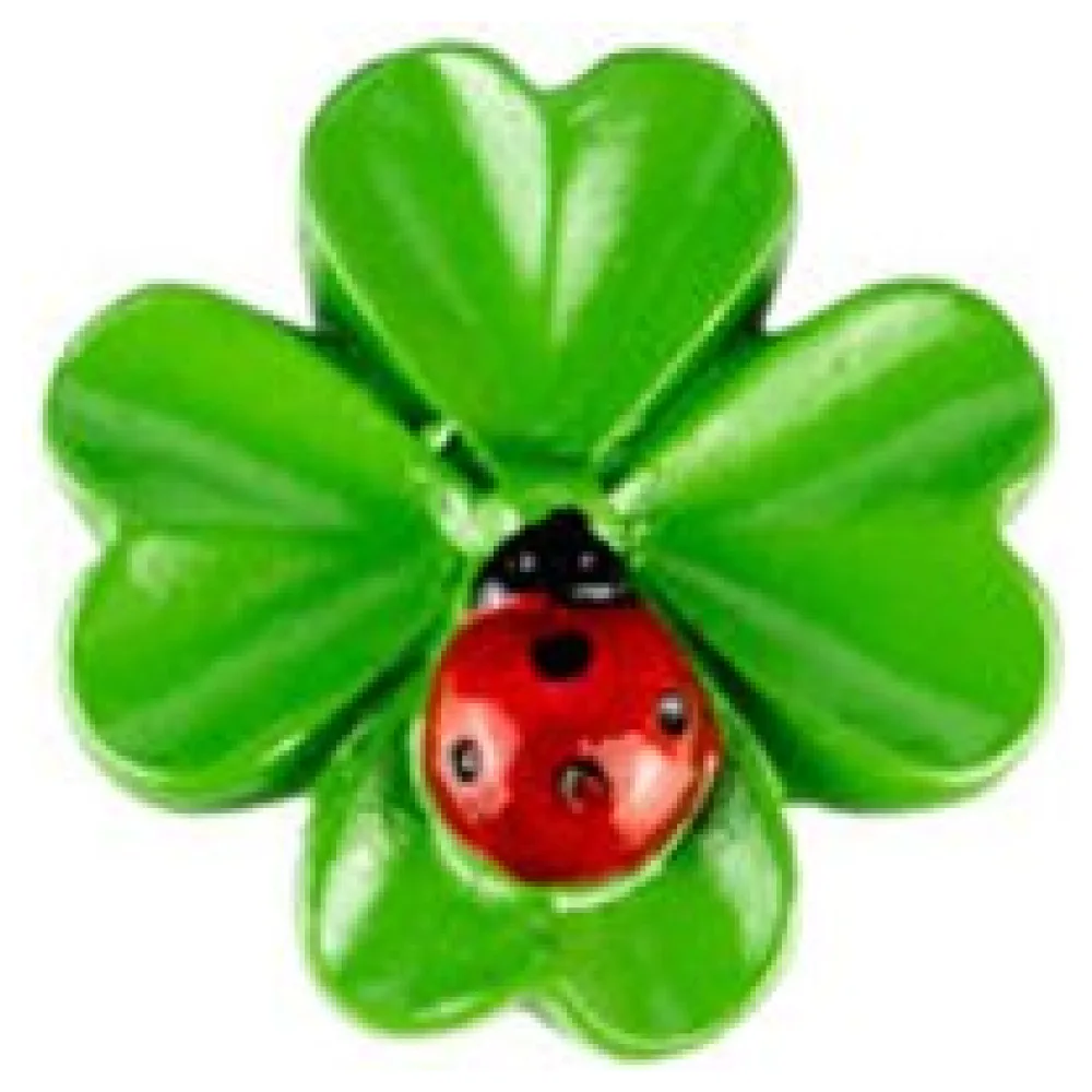 Glücksbringer "Kleeblatt" ca. 3cm, 6 Stk. – Bild 3