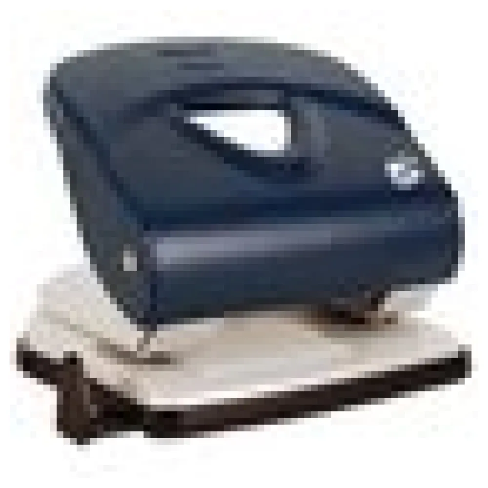 Profi Bürolocher mit Anschlagschiene für 30 Blatt robustes Gehäuse, blau – Bild 4