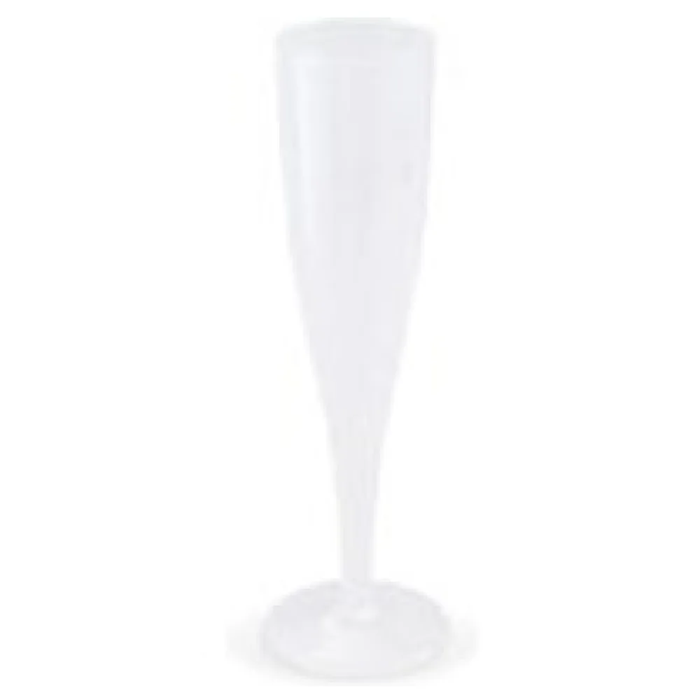 Mehrwegbecher Pfandbecher Sektglas transparent PP Eichstrich 0,1 l , 10 Stk. – Bild 3