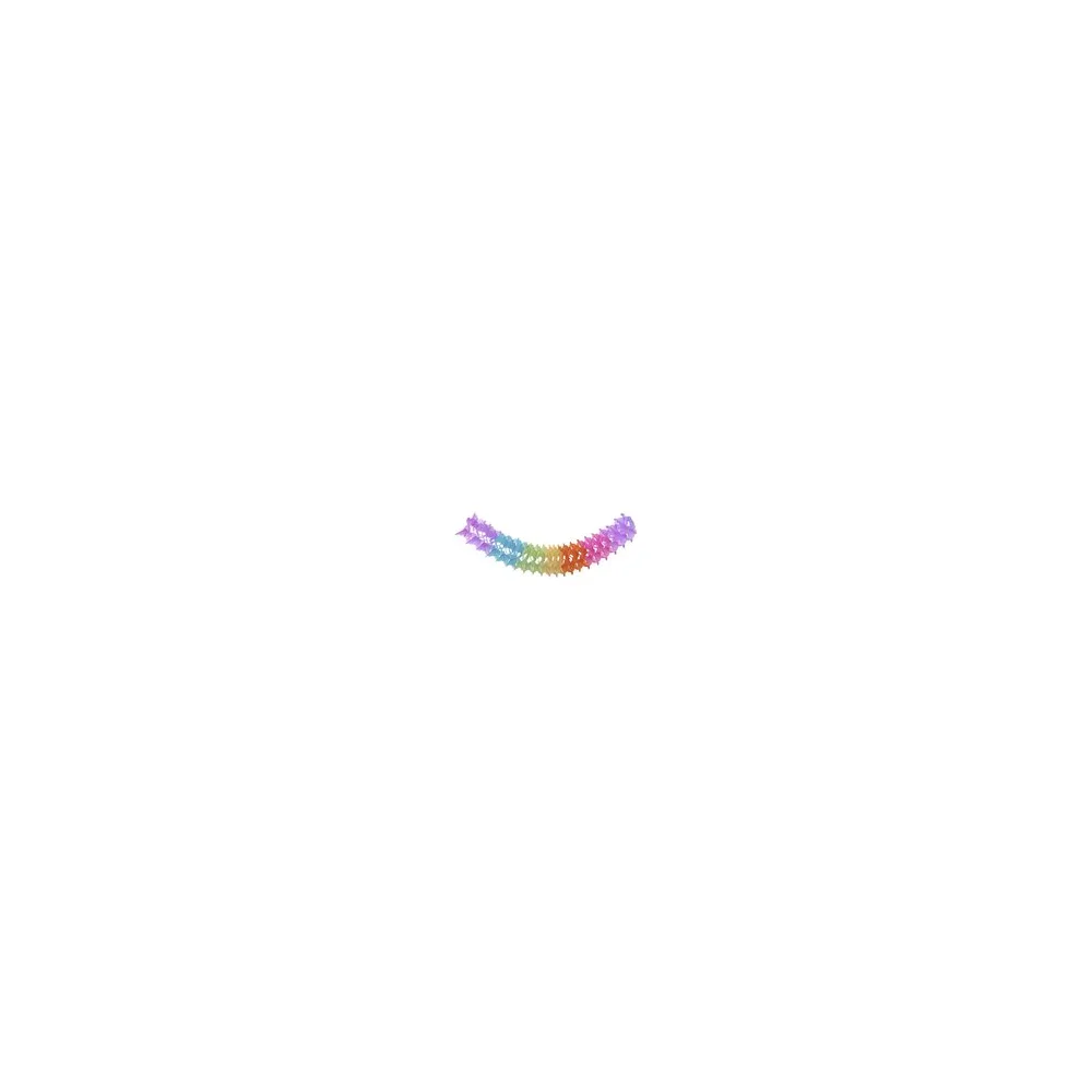 Girlande "Farbenspiel" aus Papier schwer entflammbar O12cm 3.6m, 1 Stk.