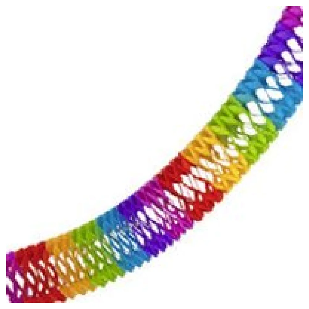 Girlande "Farbenspiel" aus Papier schwer entflammbar O17cm 7.2m, 1 Stk. – Bild 3