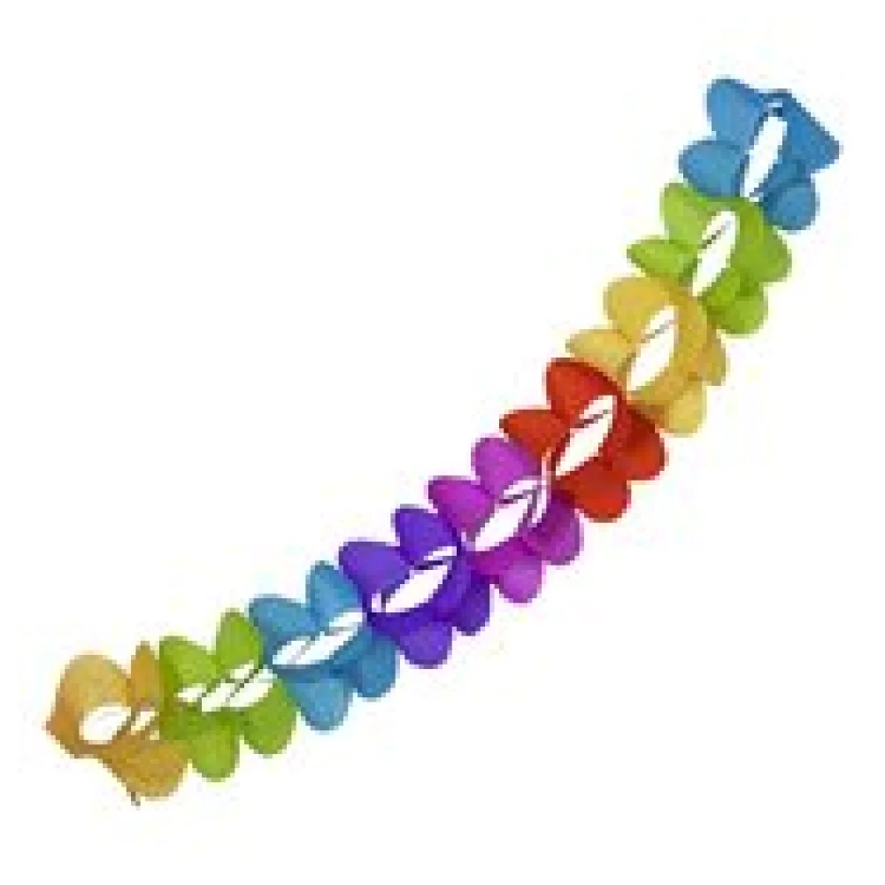 Girlande "Farbenspiel" aus Papier schwer entflammbar O16.5cm 7.2m, 1 Stk.