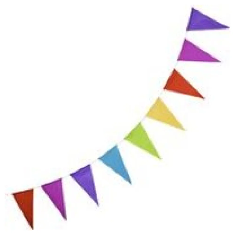 Wimpelkette "Farbenspiel" aus Papier schwer entflammbar 3.6m, 1 Stk. – Bild 3