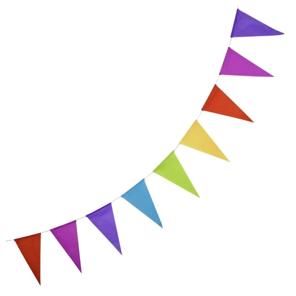 Wimpelkette "Farbenspiel" aus Papier schwer entflammbar 3.6m, 1 Stk. – Bild 2