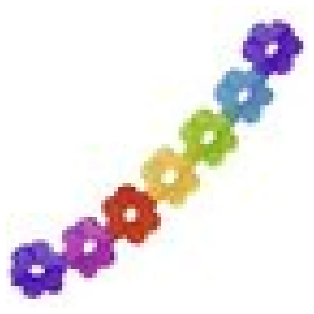 Blumen-Girlande "Farbenspiel" aus Papier schwer entflammbar O18cm 7.2m, 1 Stk. – Bild 4