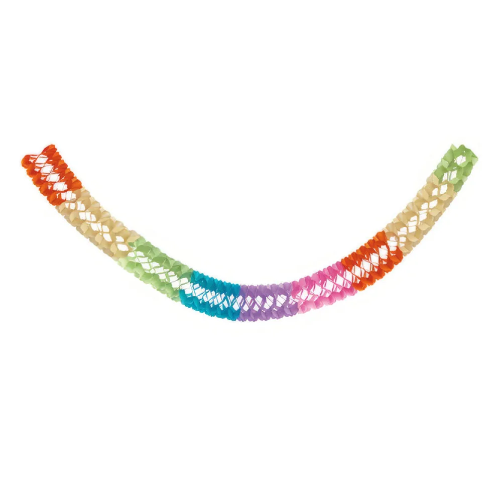 Girlande "Farbenspiel" aus Papier schwer entflammbar O17cm 10m, 1 Stk. – Bild 2