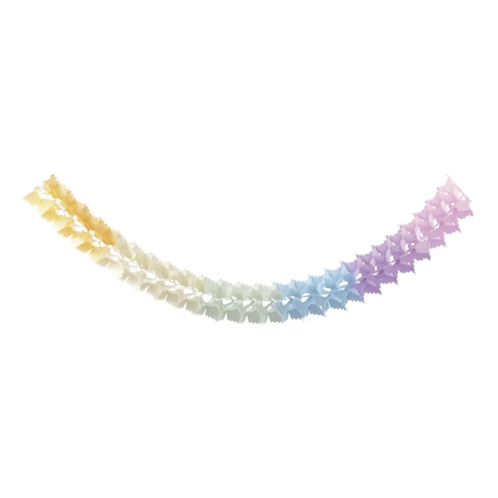 Girlande "Pastellfarben" aus Papier schwer entflammbar O14.5cm 10m, 1 Stk. – Bild 2