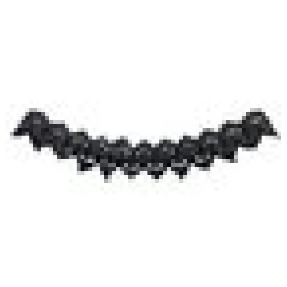 Girlande aus Papier schwer entflammbar schwarz 16x10.5cm 3.6m, 1 Stk. – Bild 4