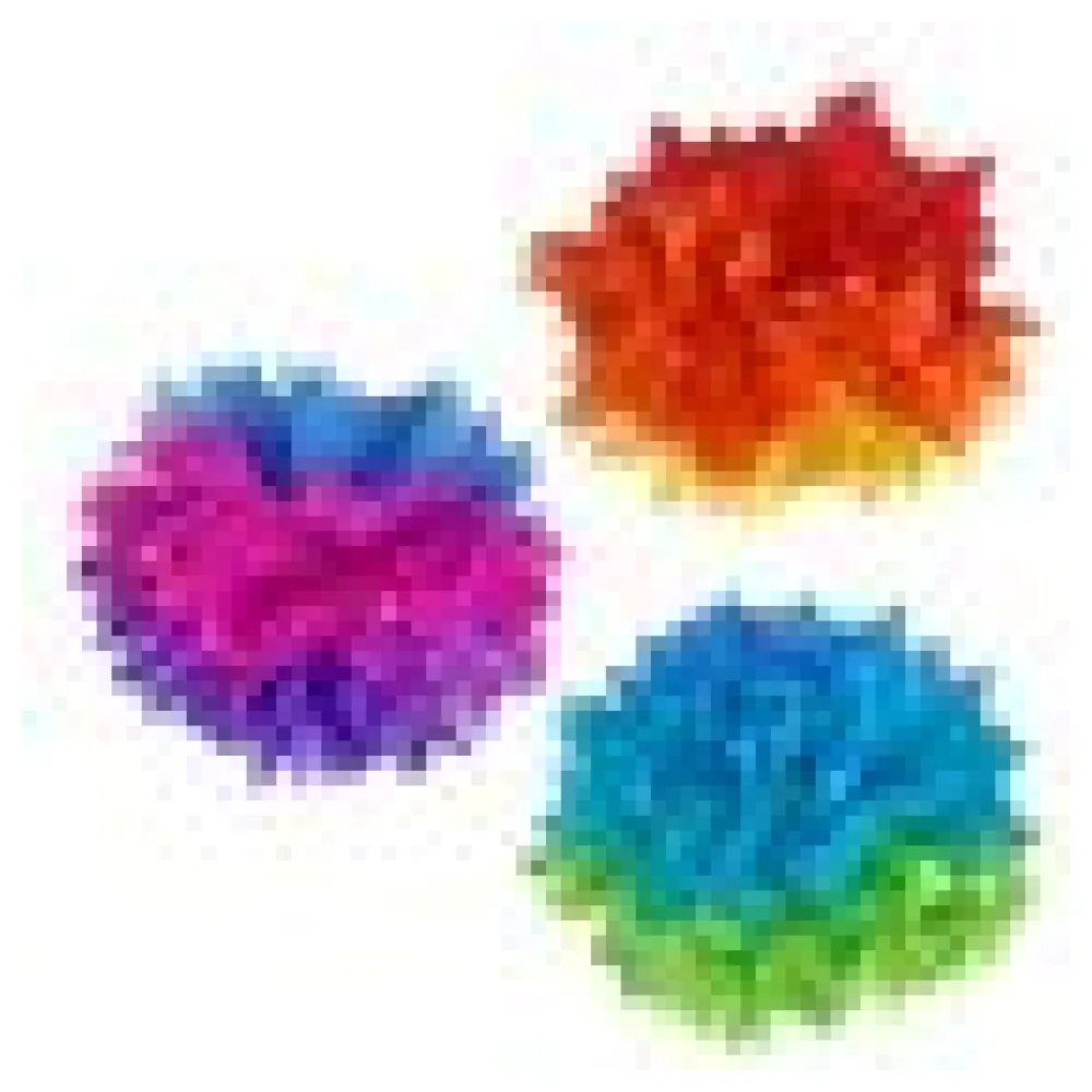 Pompons "Farbenspiel" aus Papier schwer entflammbar O40cm, 3 Stk. – Bild 4