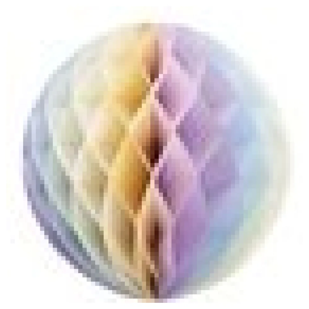 Wabenball "Pastellfarben" aus Papier schwer entflammbar O32cm, 1 Stk. – Bild 4