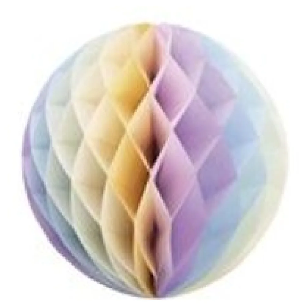 Wabenball "Pastellfarben" aus Papier schwer entflammbar O32cm, 1 Stk. – Bild 3