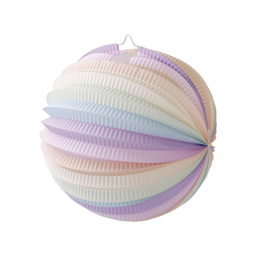 Lampion "Pastellfarben" aus Papier schwer entflammbar O25cm, 1 Stk. – Bild 2