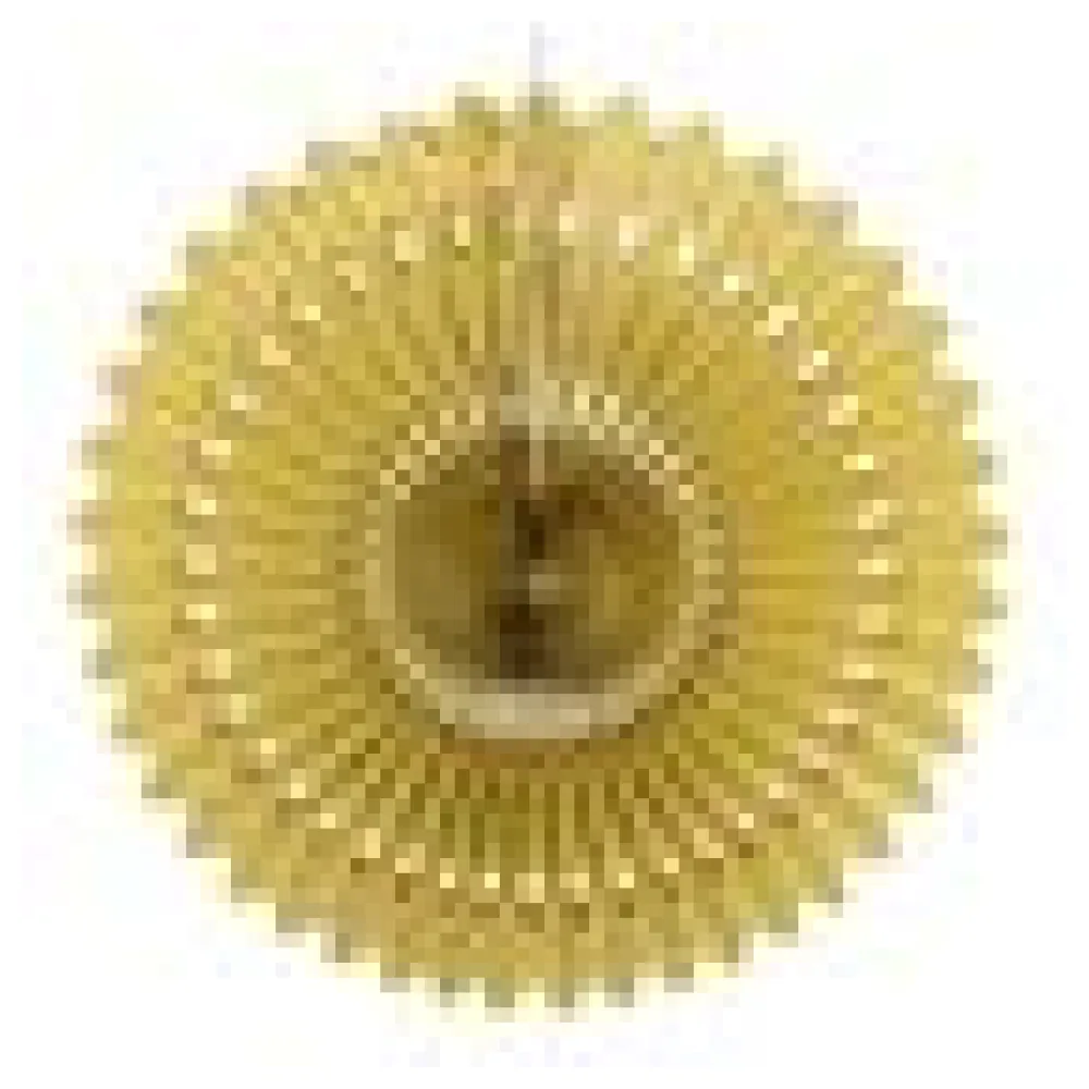 Rosette aus Papier schwer entflammbar gold O40cm, 1 Stk. – Bild 4