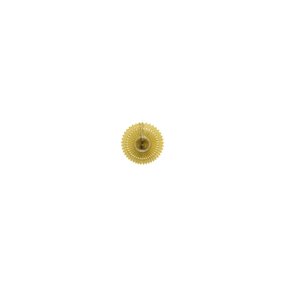 Rosette aus Papier schwer entflammbar gold O40cm, 1 Stk.
