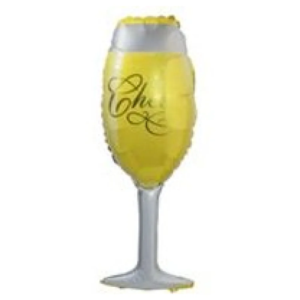 Folienballon "Champagnerglas", ca. 90cm, 1 Stk. – Bild 3