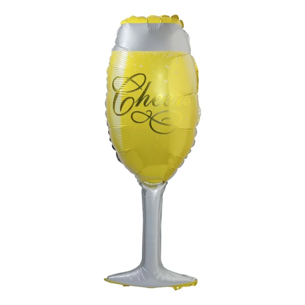 Folienballon "Champagnerglas", ca. 90cm, 1 Stk. – Bild 2