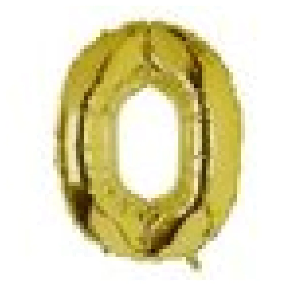 Folienballon Zahlenballon "Zahl 0" gold ca. 99cm, 1 Stk. – Bild 4