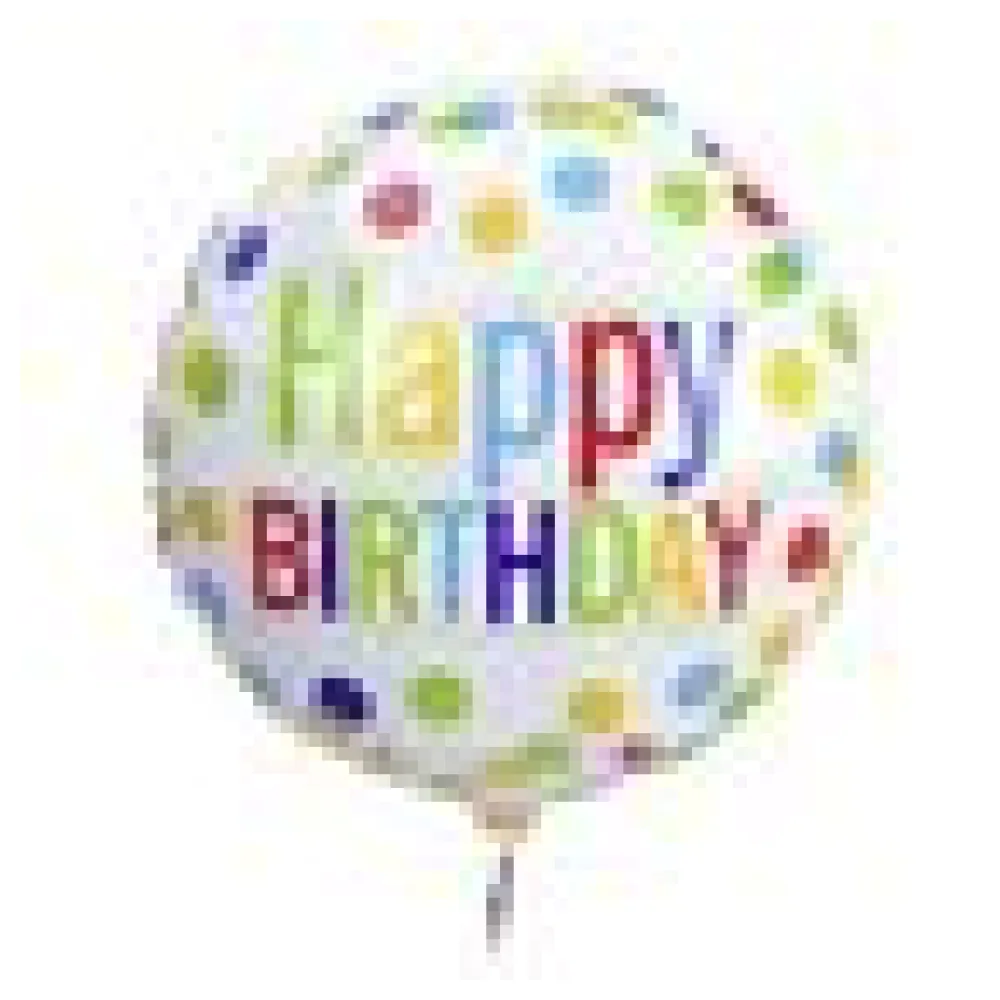 Folienballon "Happy Birthday", bunt, ca. 45cm, 1 Stk. – Bild 4