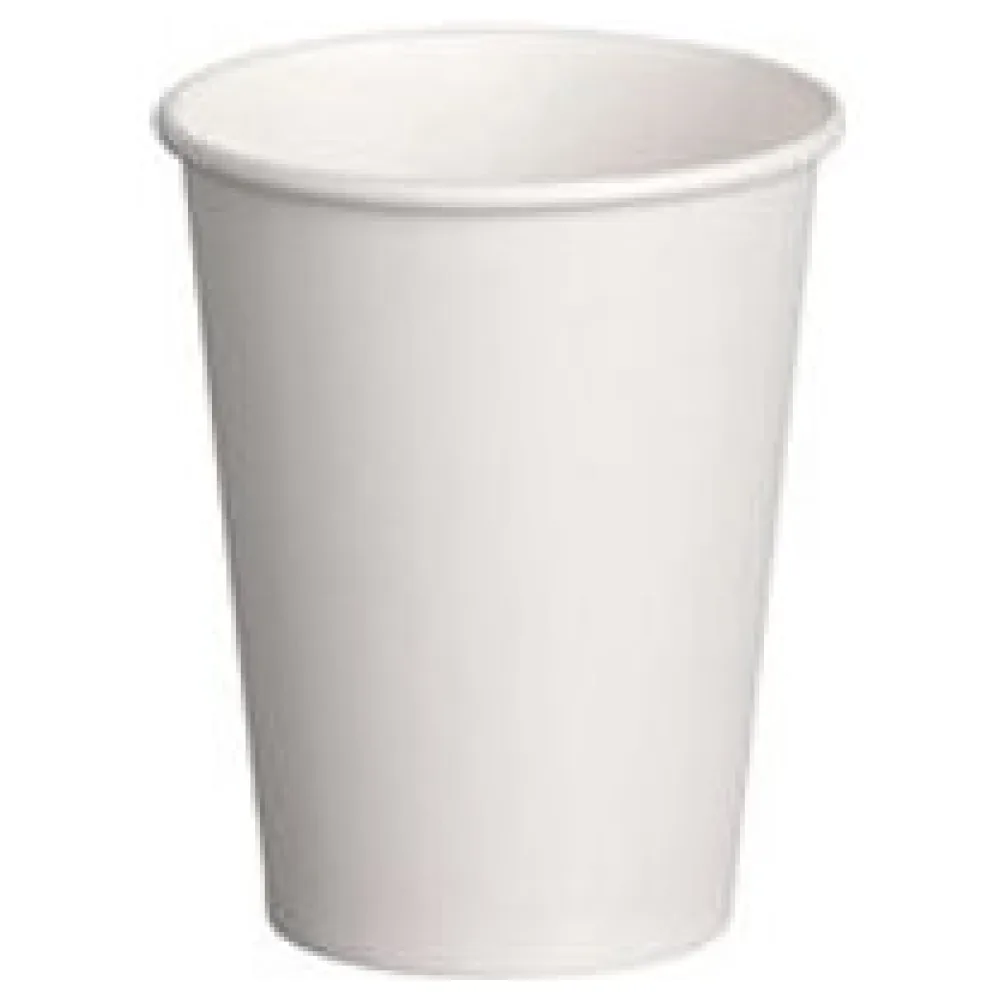 Kaffeebecher 'Coffee To Go' Pappbecher 100% ohne Kunststoff weiß 200ml, 50 Stk. – Bild 3