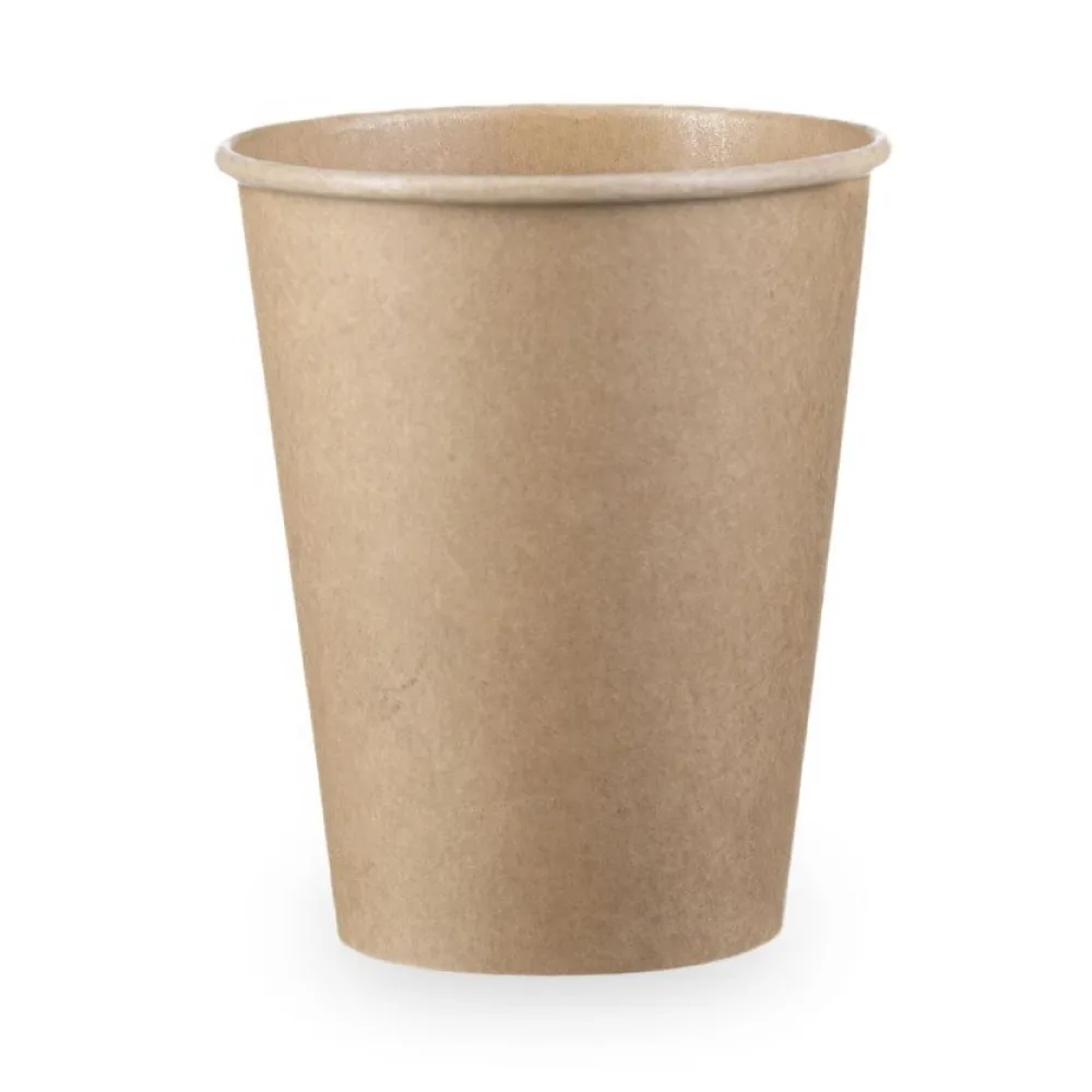 Kaffeebecher 'Coffee To Go' Pappbecher 100% ohne Kunststoff braun 300ml, 50 Stk. – Bild 2