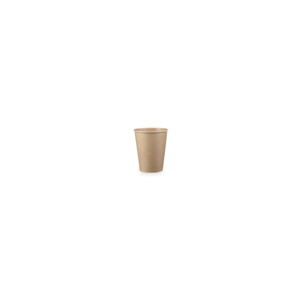 Kaffeebecher 'Coffee To Go' Pappbecher 100% ohne Kunststoff braun 300ml, 50 Stk.