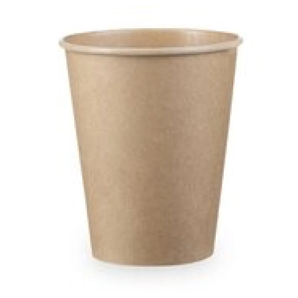 Kaffeebecher 'Coffee To Go' Pappbecher 100% ohne Kunststoff braun 300ml, 50 Stk.