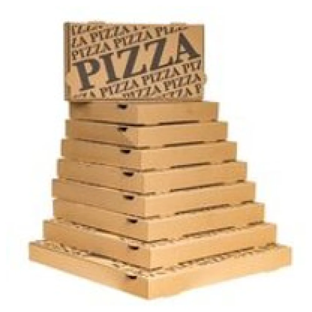 Pizzakarton Ecoline mit neutralem Motiv, 32 x 32 x 4 cm, 100 Stk. – Bild 3