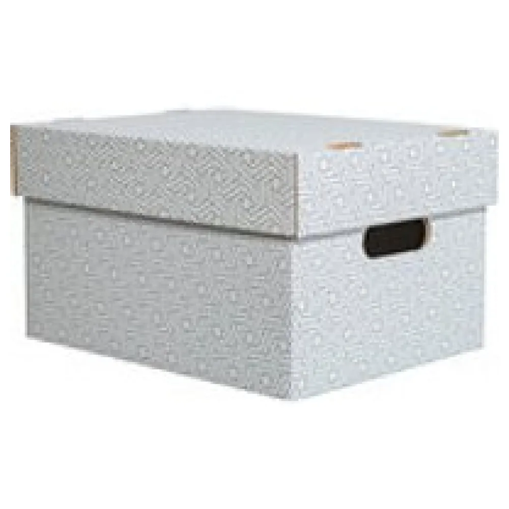 Aufbewahrungsboxen mit abnehmbaren Deckel 335x245x195mm weiß grau – Bild 3