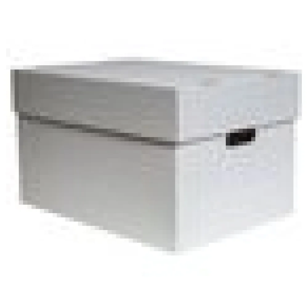 Aufbewahrungsboxen mit abnehmbaren Deckel 493x343x295mm weiß grau – Bild 4
