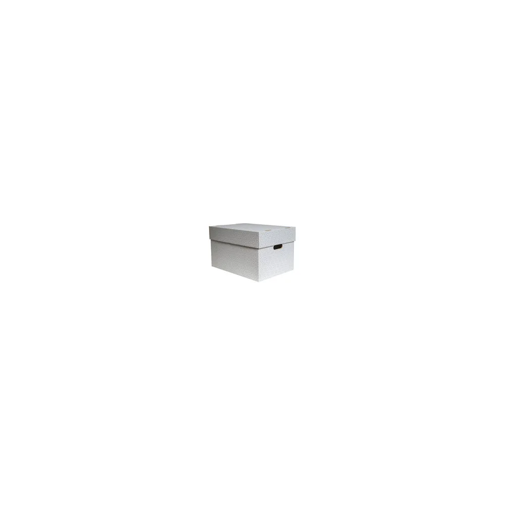 Aufbewahrungsboxen mit abnehmbaren Deckel 493x343x295mm weiß grau