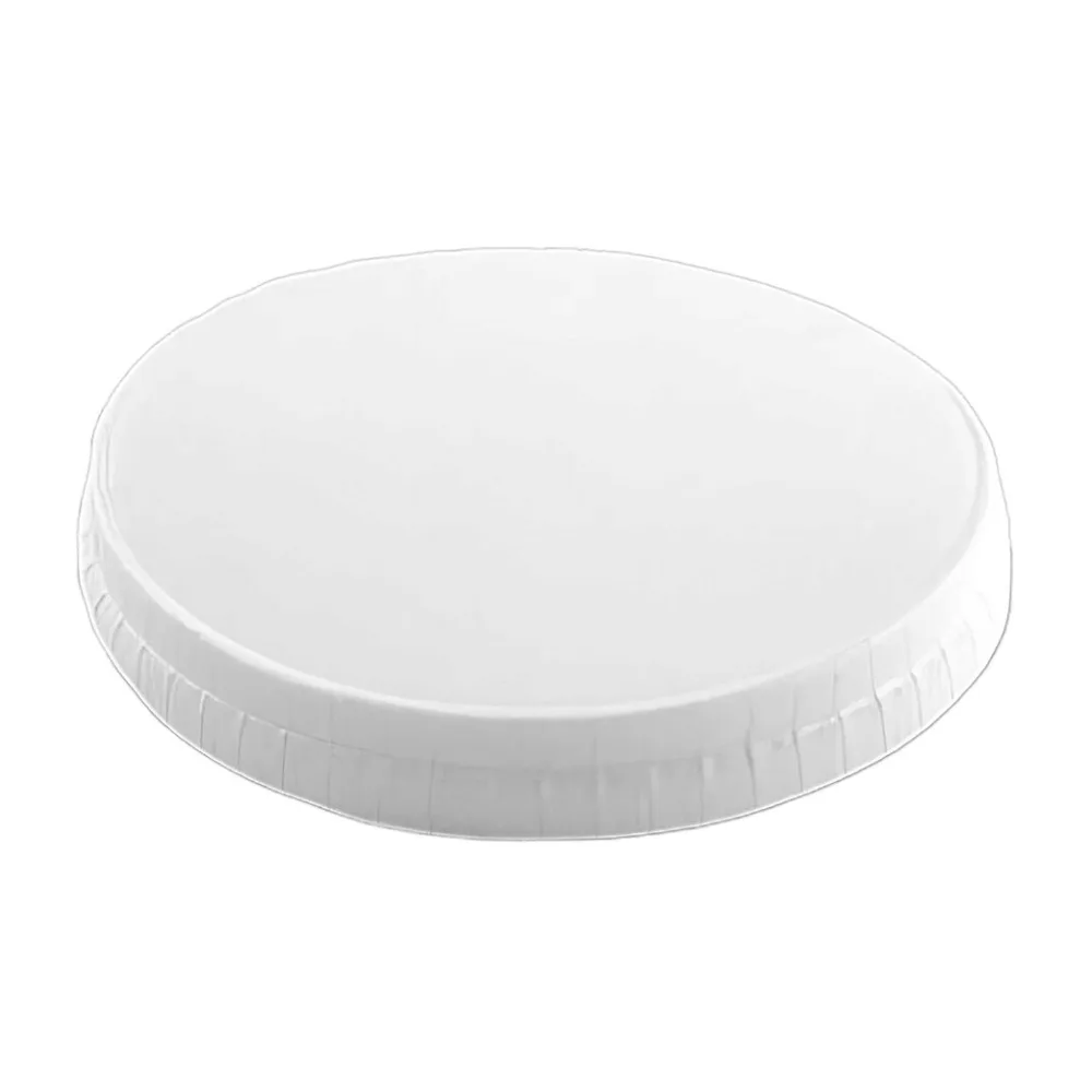 Papierdeckel weiß mit O 80 mm für Pappbecher Feinkostbecher Eisbecher, 50 Stk. – Bild 2