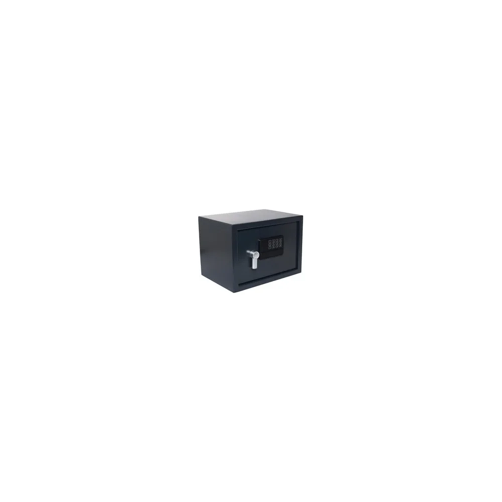 Tresor Safe 35x25x25cm mit elektronischem Zahlenschloss für Tisch/Wandmontage anthrazit