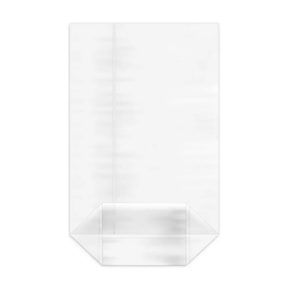 Kreuzbodenbeutel hochtransparent 180 x 300 + 75mm mit verschweißtem Boden, 100 Stk. – Bild 2