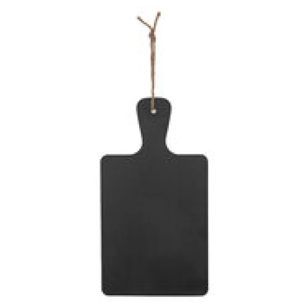 Wand-Kreidetafel "Naturstein" aus Schiefer schwarz zum Aufhängen 15 x 28cm