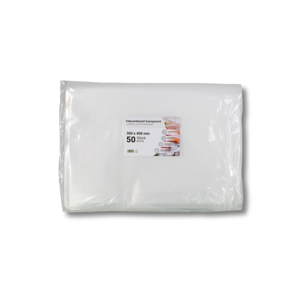Siegelrandbeutel Vakuumbeutel PA/PE 300 x 400 mm goffriert transparent 90 my, 50 Stk. – Bild 2