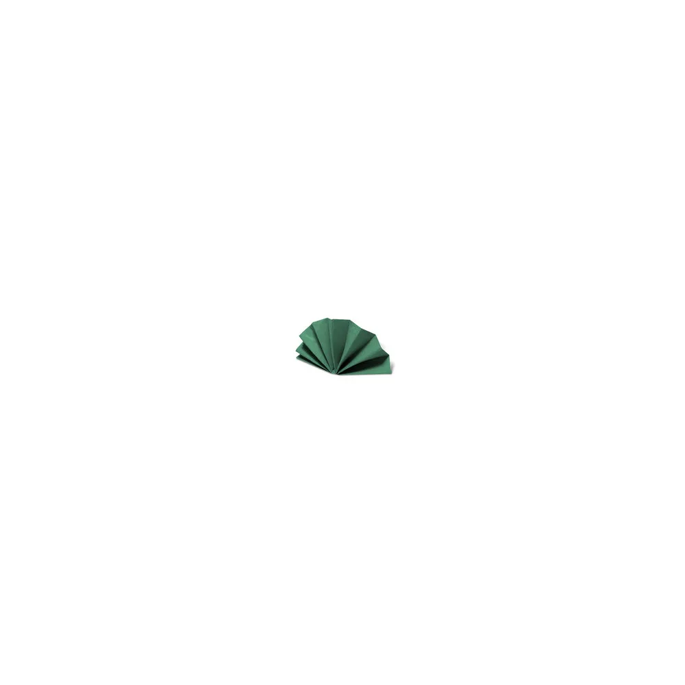 DekoStar Servietten 38 x 38cm dunkelgrün, Geprägte Tischservietten Tischdekoration, 50 Stk.