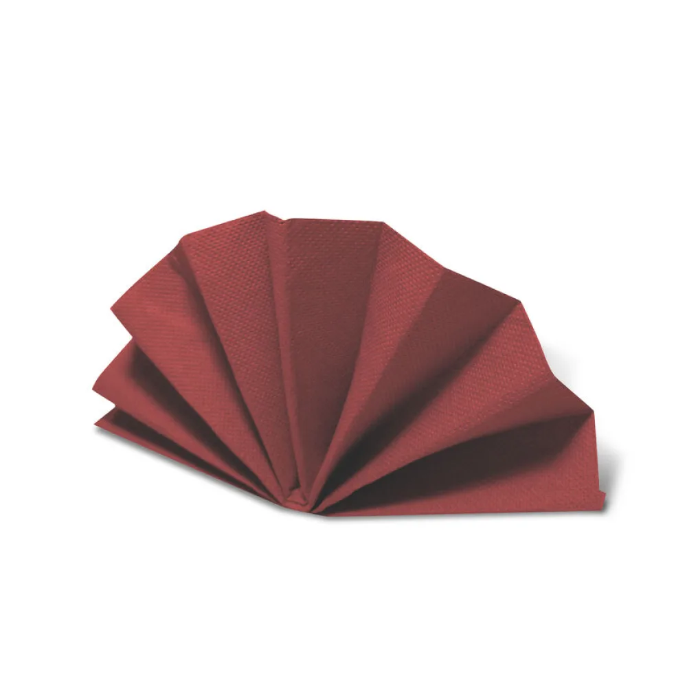 DekoStar Servietten 38 x 38cm bordeaux, Geprägte Tischservietten Tischdekoration, 50 Stk. – Bild 2