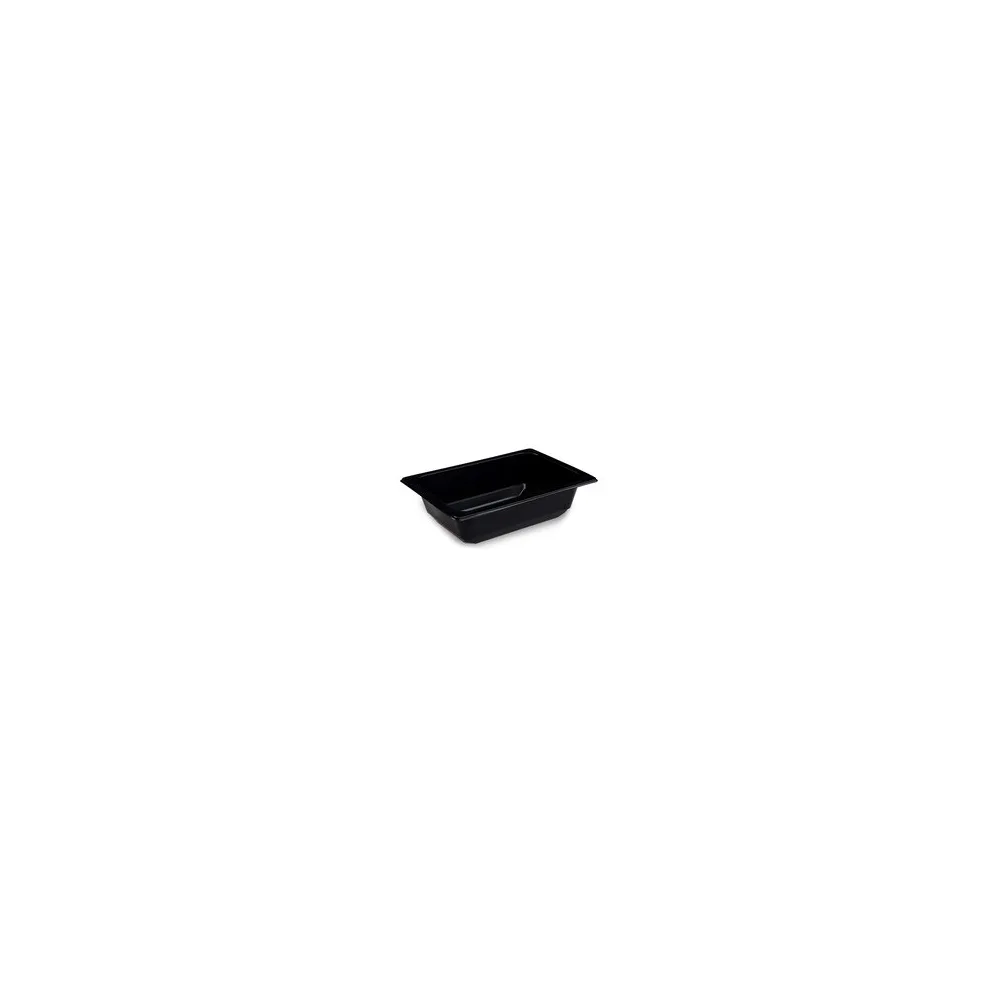 Siegelschalen Menüschalen ungeteilt 17,8 x 12,7 x 5 cm schwarz 600ml, 100 Stk.