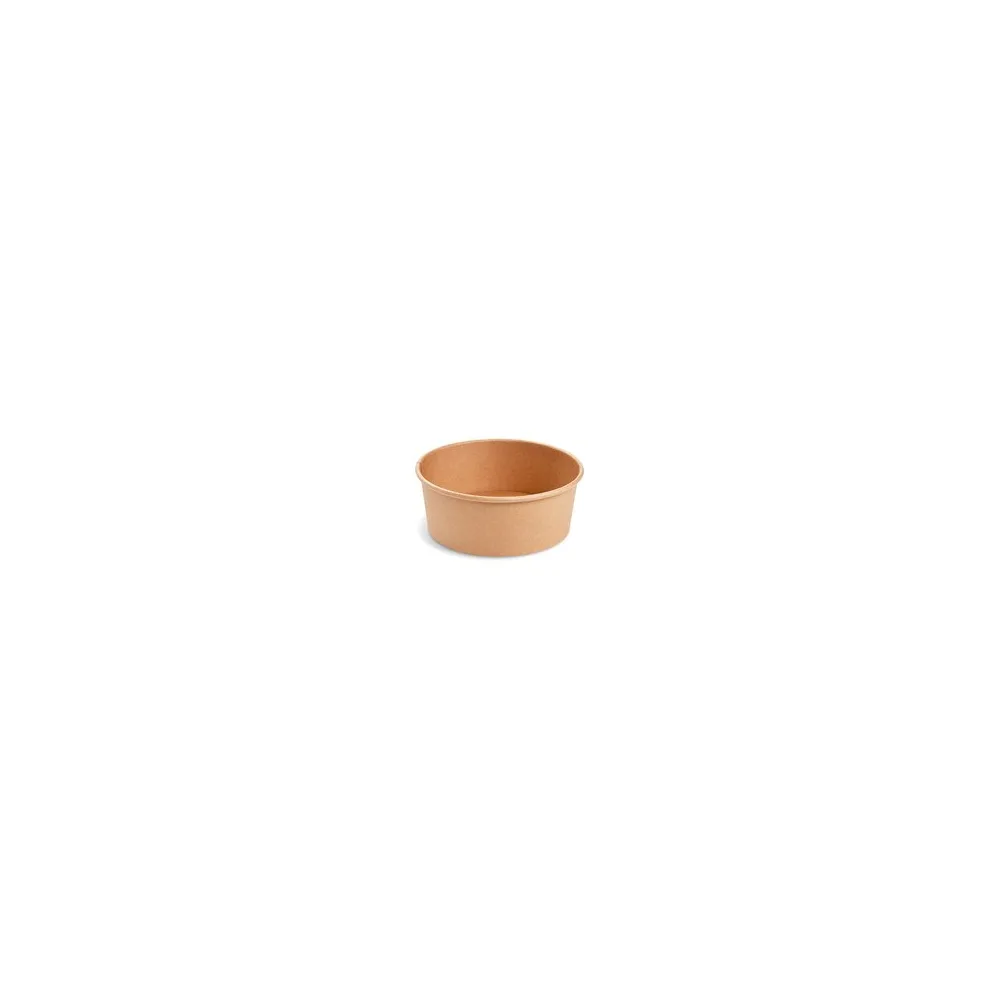 Salatschalen Feinkostschalen braun aus Pappe mit PE beschichtet 750ml O150mm, 50 Stk.