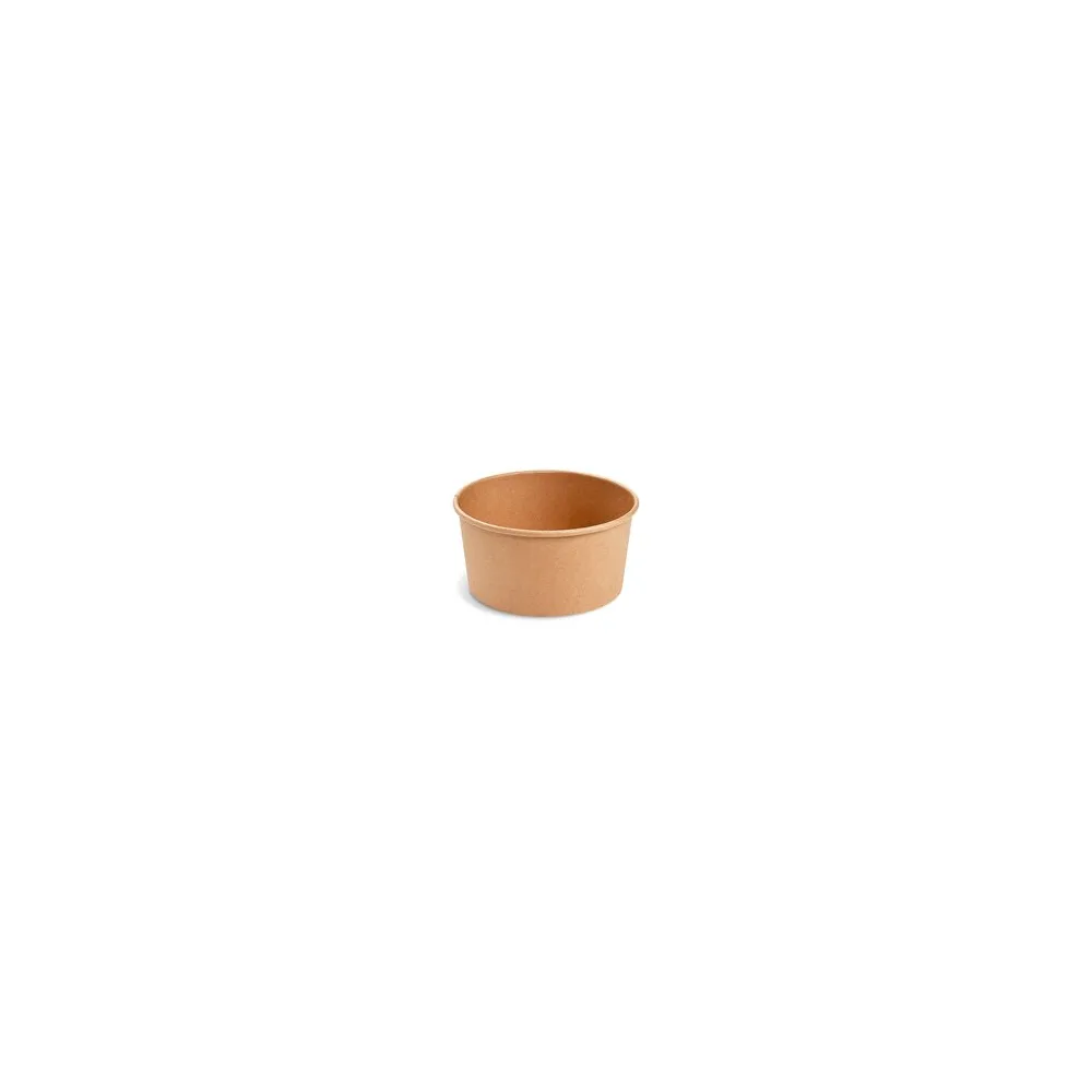 Salatschalen Feinkostschalen braun aus Pappe mit PE beschichtet 1000ml O150mm, 50 Stk.