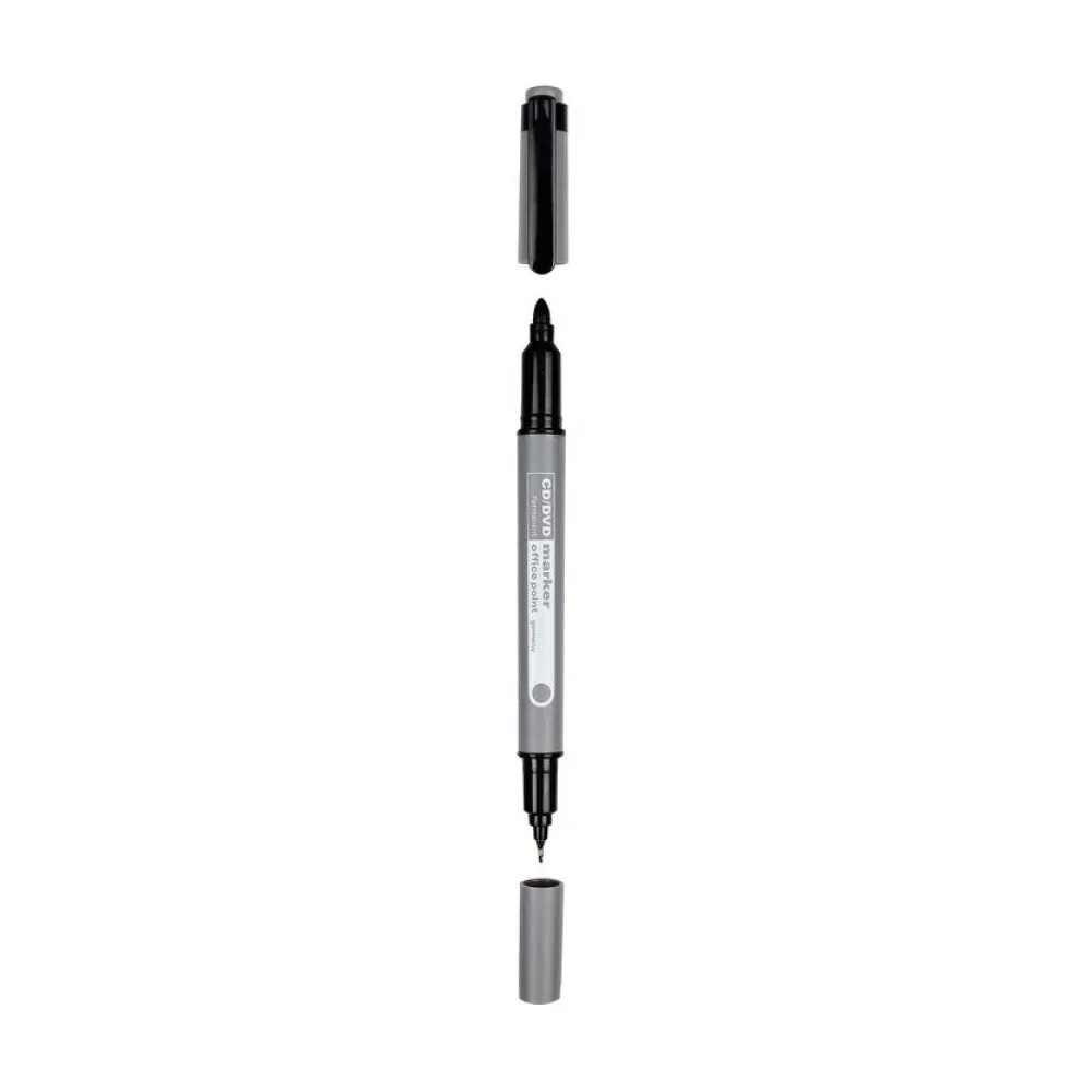 Marker Fineliner mit Doppelspitze 0,4 mm (fein) bis 3 mm (mittel) schwarz, 10 Stk. – Bild 2