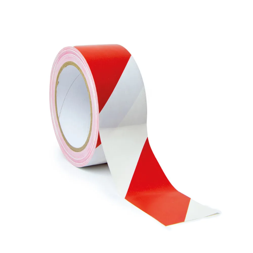 Bodenmarkierungsband Warnklebeband rot/weiß, 48mm x 30m – Bild 2
