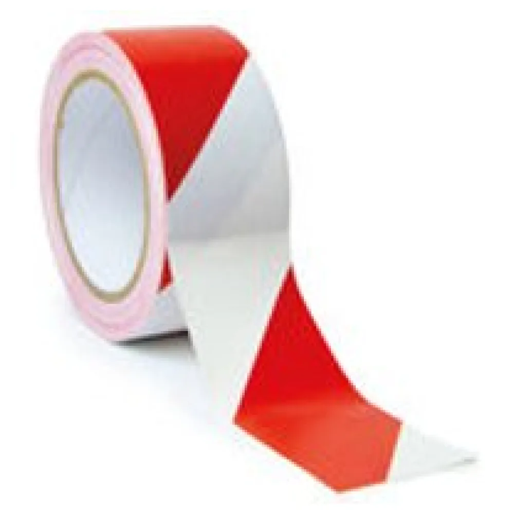 Bodenmarkierungsband Warnklebeband rot/weiß, 48mm x 30m – Bild 3