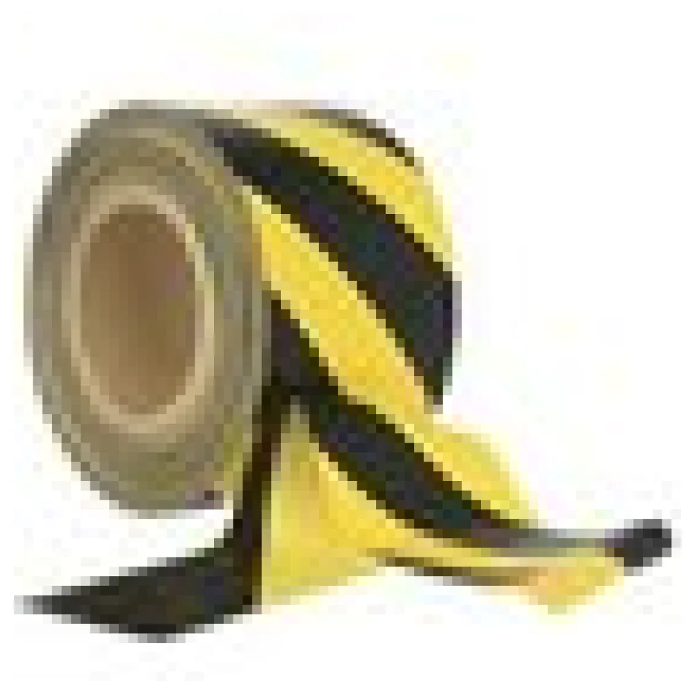 Absperrband gelb schwarz gestreift 75mm breit 500 Meter LDPE – Bild 4