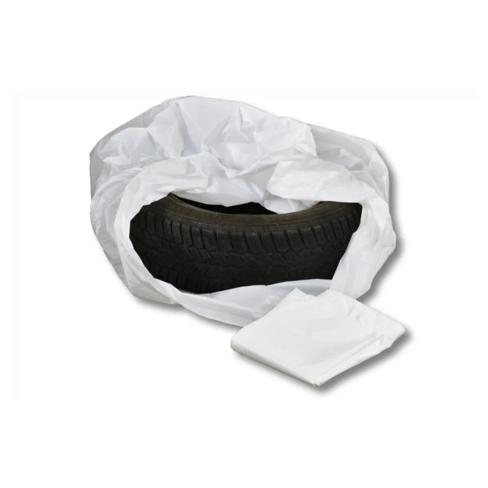 Reifensäcke weiß 780+300×1000mm 30my aus PE, bis 21" Räder lose verpackt – Bild 2